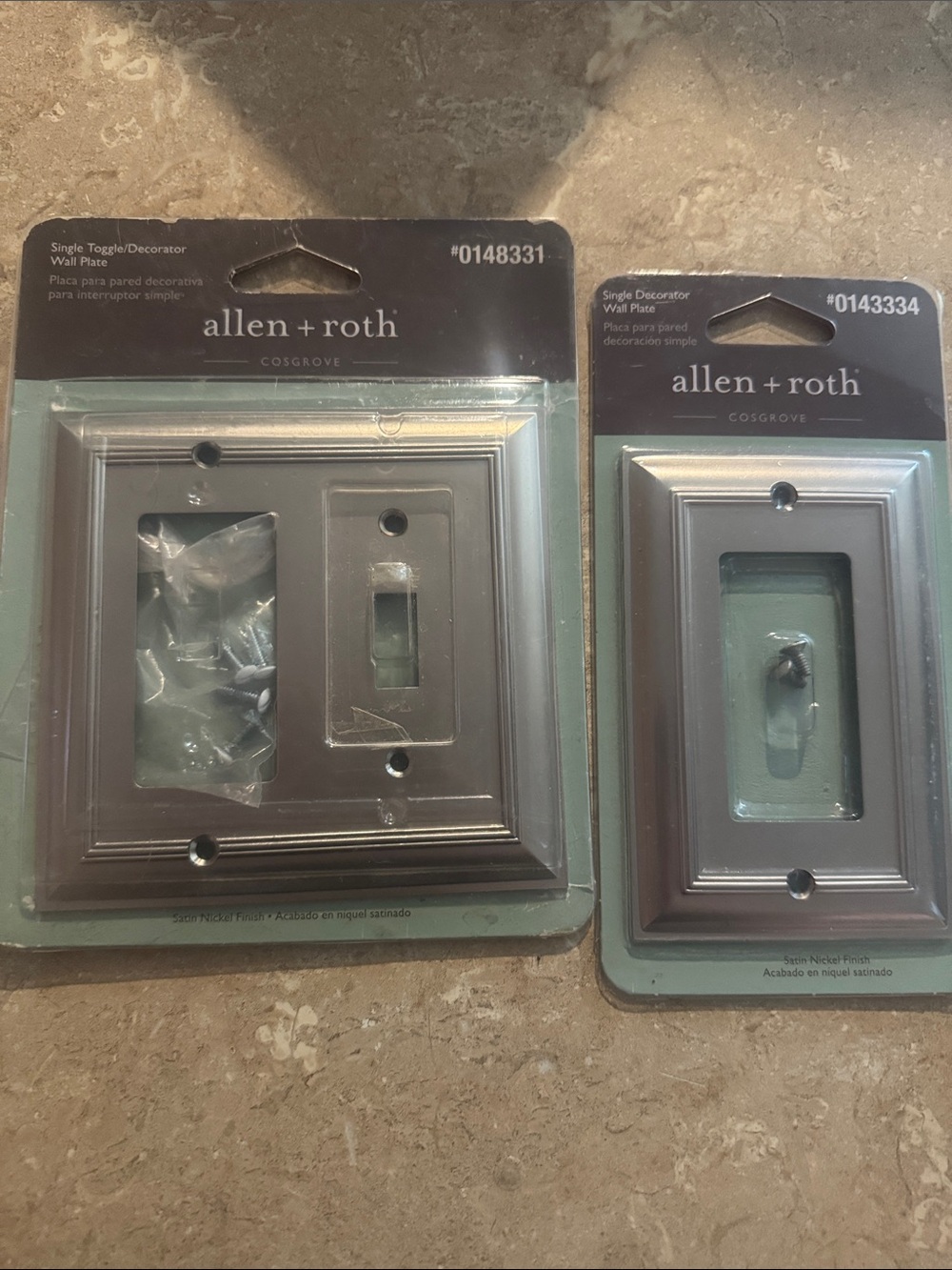 Allen+Roth Satin Nickel Decorative Wall Plates